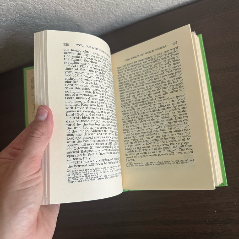 Vintage‎ Your Will Be Done On Earth Book Jehovah's Witnesses Green Embossed Book - Picture 4 of 6